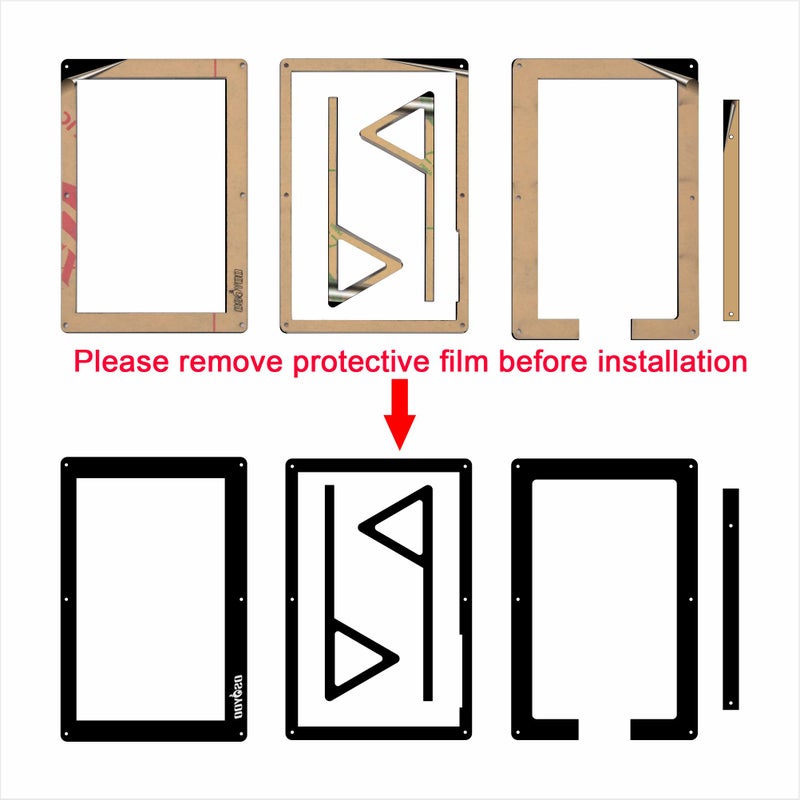 OSOYOO Protective Case Stand Holder for OSOYOO 5 Inch DSI Touch Screen LCD Display Compatible with Raspberry Pi 5 4 3 3B+ 2 - Image 4